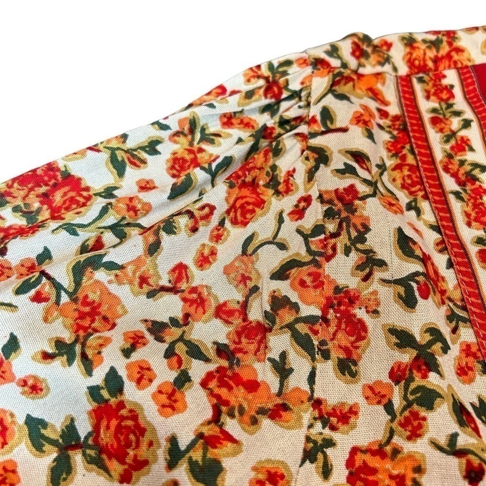 Woman Within Boho Floral & Leaf Print Lightweight Button Down Tunic Top NWT - Picture 15 of 16